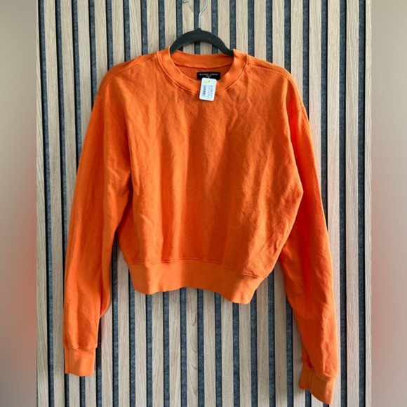 Michael Lauren- Orange cropped Sweatshirt- XS - Picture 1 of 4